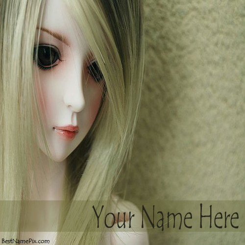 Write Your Name On Lovely Cute Barbie Doll Pictures