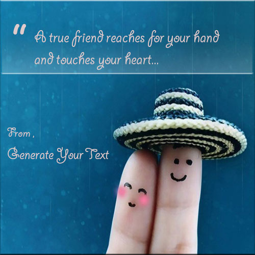 Generate Fingers Friendship Picture With Any Text