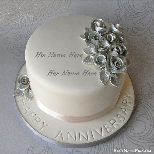 Write Your Name Wedding Anniversary Picture